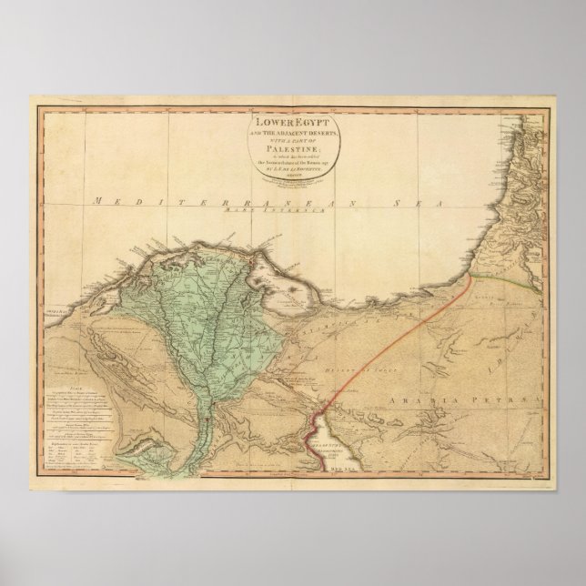 Lower Egypt, Palestine Poster (Front)