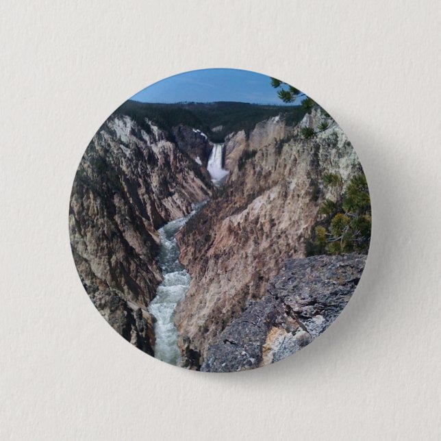 Lower Falls 6 Cm Round Badge (Front)