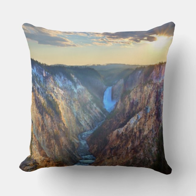 Lower Falls from Artist's Point Cushion (Front)