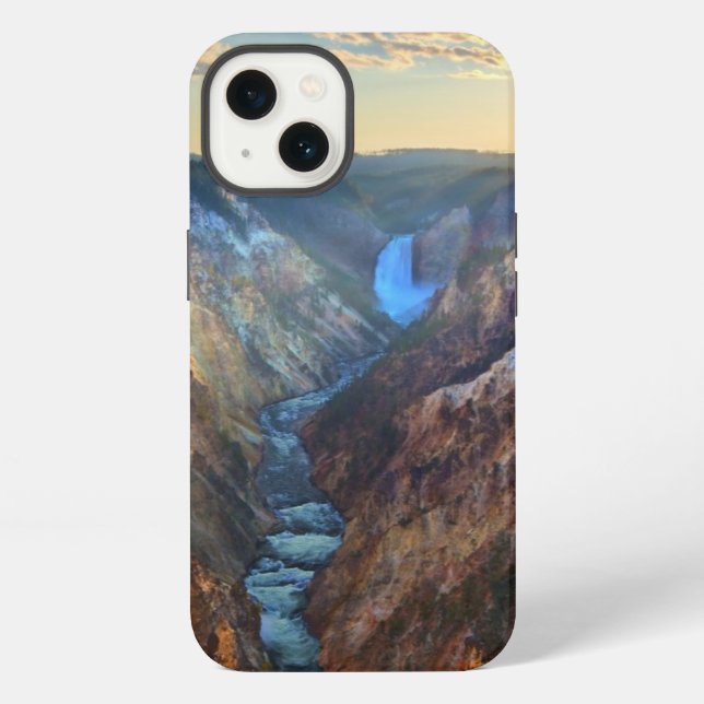 Lower Falls from Artist's Point iPhone Case (Back)