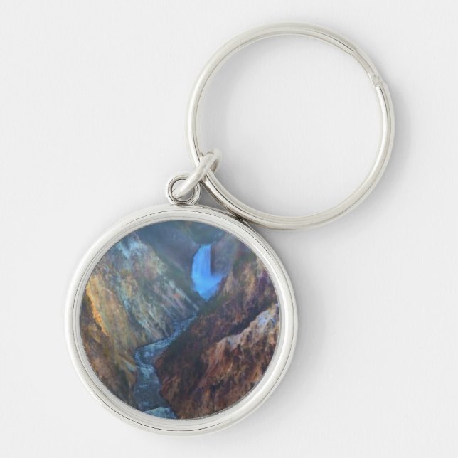 Lower Falls from Artist's Point Key Ring (Front)