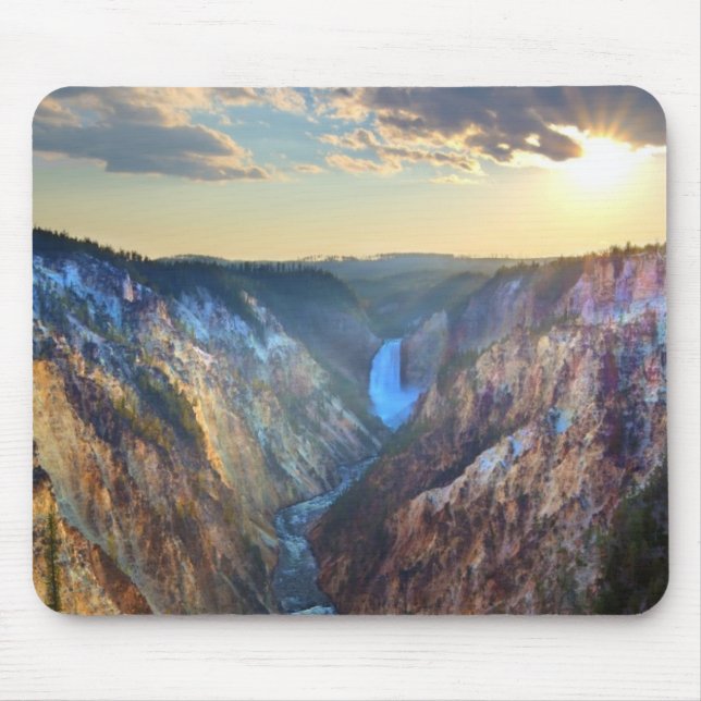 Lower Falls from Artist's Point Mouse Pad (Front)