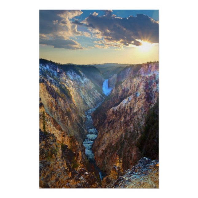 Lower Falls from Artist's Point Poster (Front)