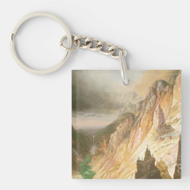 Lower Falls, Grand Canyon of the Yellowstone Key Ring (Front)