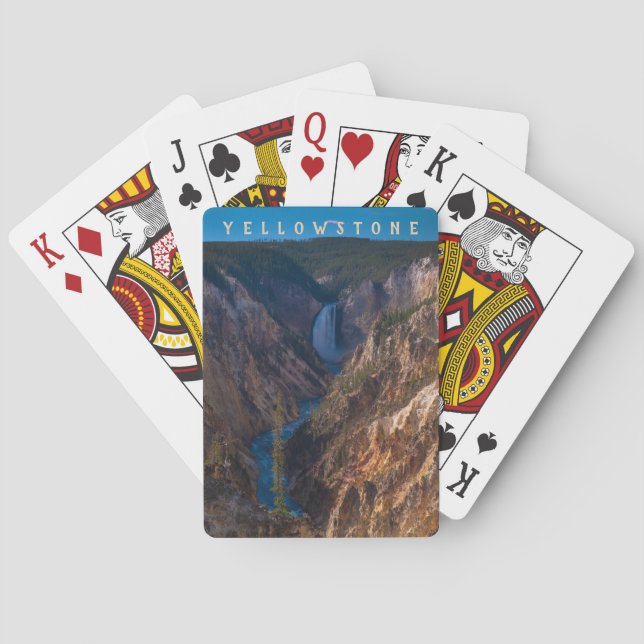 Lower Falls Grand Canyon of the Yellowstone Playing Cards (Back)