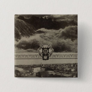 Lower Falls, Spokane 15 Cm Square Badge