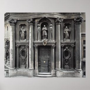 Lower half of the facade, 1637-41 poster