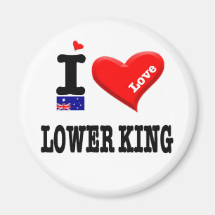 LOWER KING - I Love Magnet