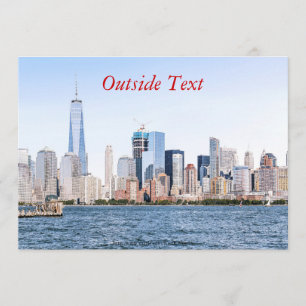 Lower Manhattan Colour Sketch Invitation