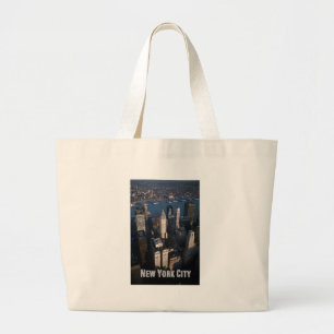 Lower-Manhattan New York City Large Tote Bag