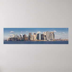 Lower Manhattan Skyline Panoramic 2006 Print