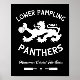 Lower Pampling Panthers Cricket (midsomer Murders) Poster