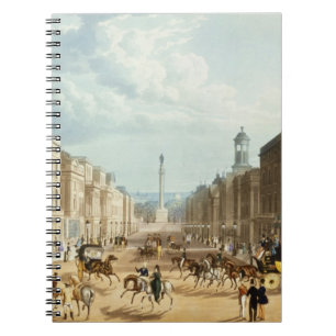 Lower Regent Street, pub. by Ackermann, c.1835 (co Notebook