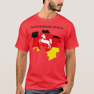 Lower Saxony Niedersachsen Map  Germany T-Shirt