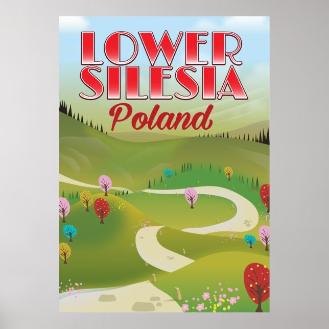 lower Silesia Poland travel poster (Front)