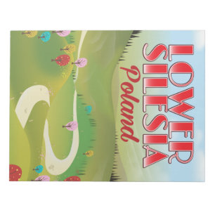 lower Silesia Poland travel poster Notepad