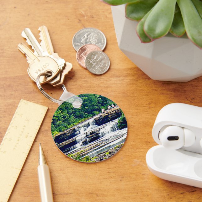 Lower Tahquamenon Falls State Park, Michigan Key Ring (Desk)