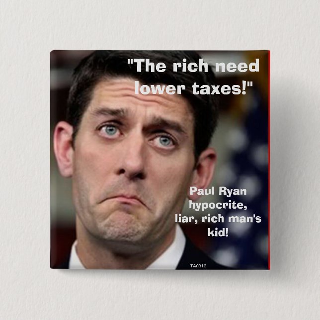 LOWER TAXES 2 - Button (Front)