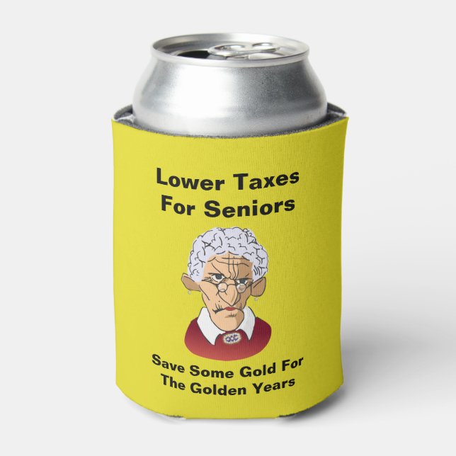 Lower Taxes For Seniors Can Cooler (Can Front)