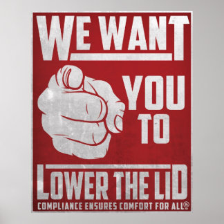 Lower the Lid Poster