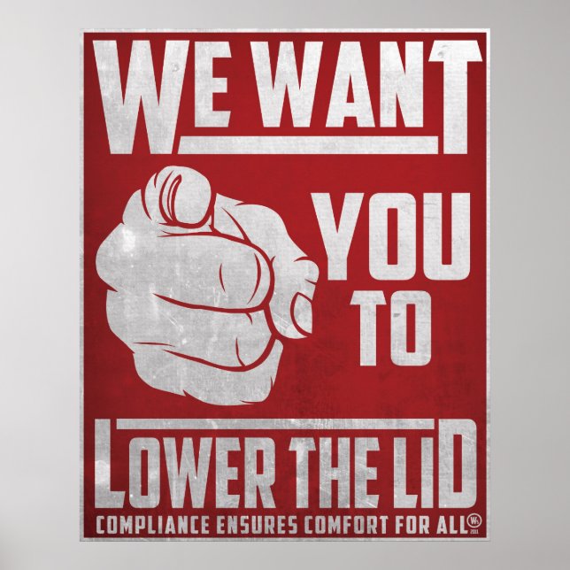 Lower the Lid Poster (Front)