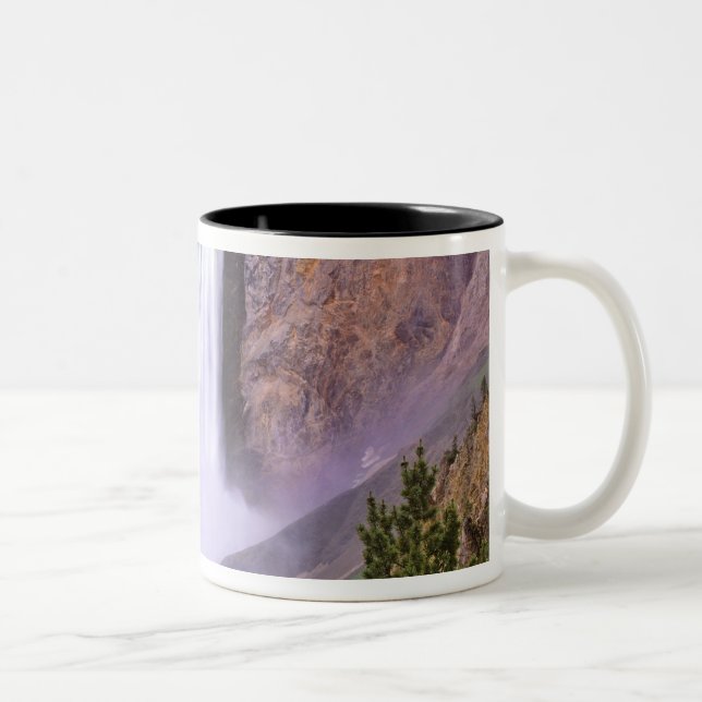 Lower Yellowstone Falls, Grand Canyon of Two-Tone Coffee Mug (Right)