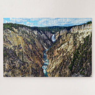 Lower Yellowstone Falls, Yellowstone National Park Jigsaw Puzzle