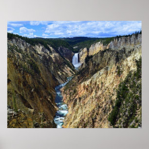 Lower Yellowstone Falls, Yellowstone National Park Poster