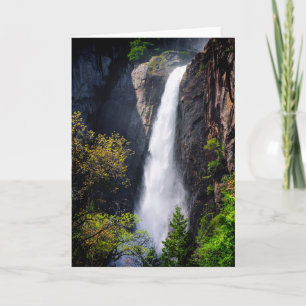 Lower Yosemite Falls Cascading Card