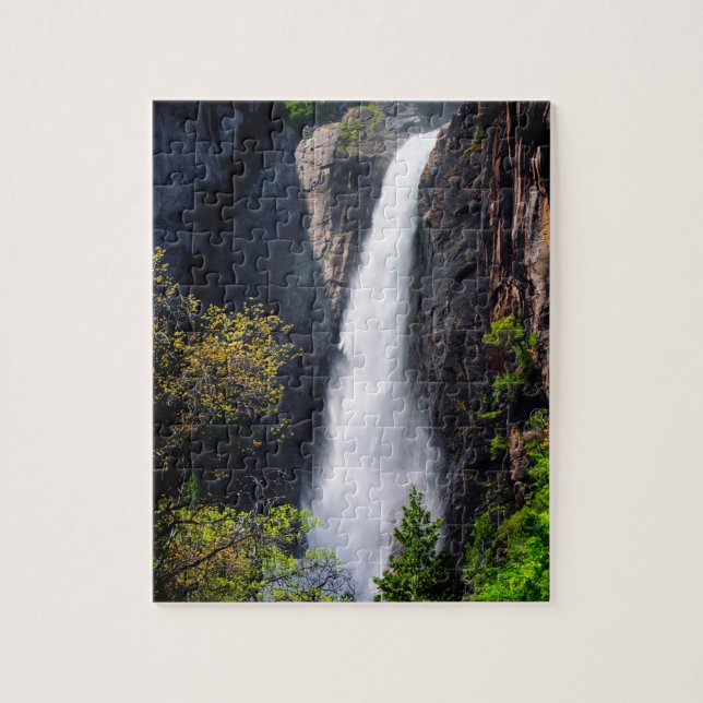Lower Yosemite Falls Cascading Jigsaw Puzzle (Vertical)