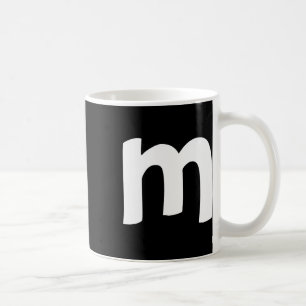 Lowercase Alphabet M Merry Christmas  Coffee Mug