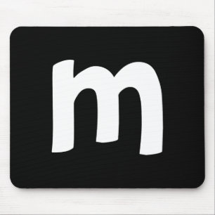 Lowercase Alphabet m Mouse Pad