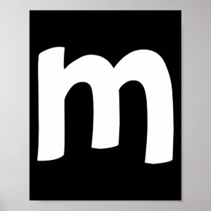 Lowercase Alphabet m Poster