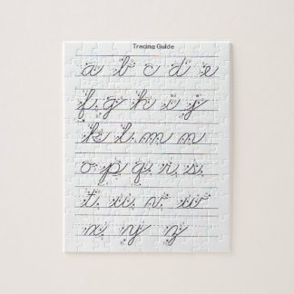 Lowercase Cursive Guide Jigsaw Puzzle