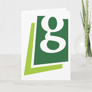 Lowercase G Greeting Cards