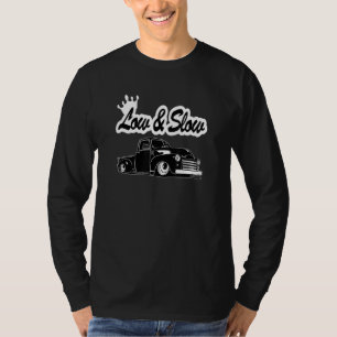 Lowered Truck Lowlife Pickup Truck Vintage Hot Rod T-Shirt