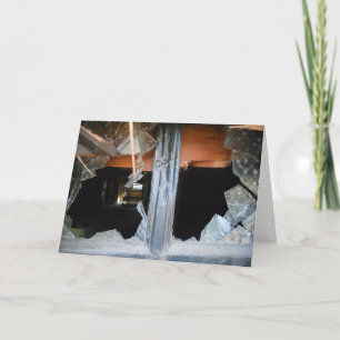 "Lowertown Depot Broken Window #1" Get Well Card