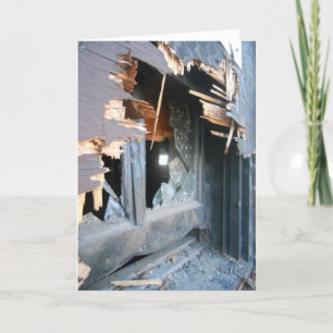 "Lowertown Depot Broken Window #2" Get Well Card