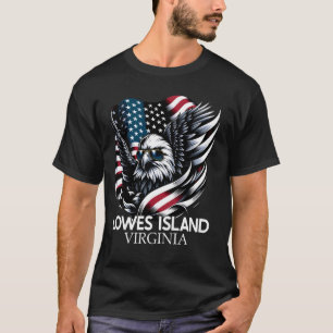 Lowes Island Virginia 4th Of July USA American Fla T-Shirt