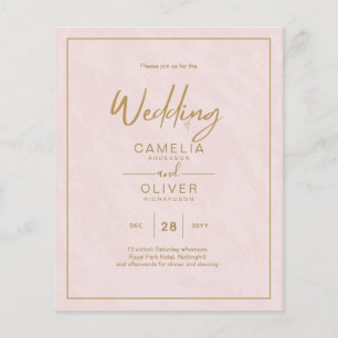 LOWEST BUDGET Gold Text Script Elegant Modern Flyer