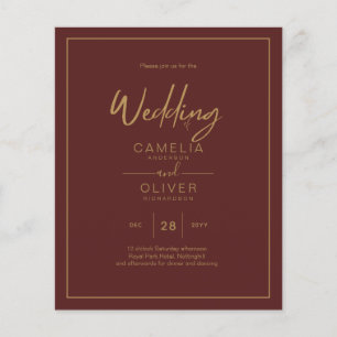 LOWEST BUDGET Gold Text Script Elegant Modern Flyer
