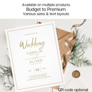 LOWEST BUDGET Gold Text Script Elegant Modern Flyer