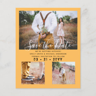 LOWEST BUDGET Photo Collage Save the Dates Modern Flyer