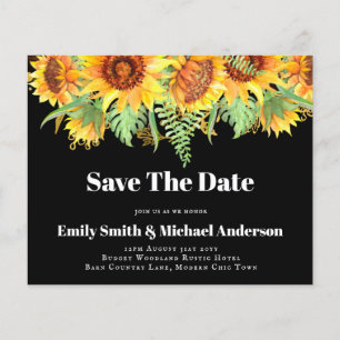 Lowest Budget Wedding FLYERS Sunflowers