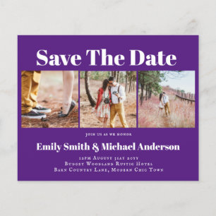 Lowest Price Budget Save Date Photo Collage Flyer