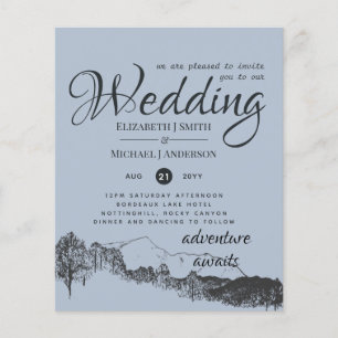 LOWEST PRICED Dusty Blue Mountains Budget Flyer