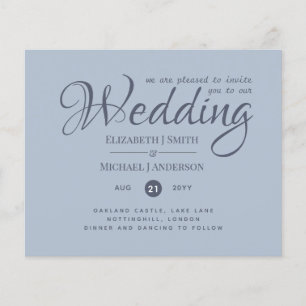 LOWEST PRICED Dusty Blue Wedding Flyer