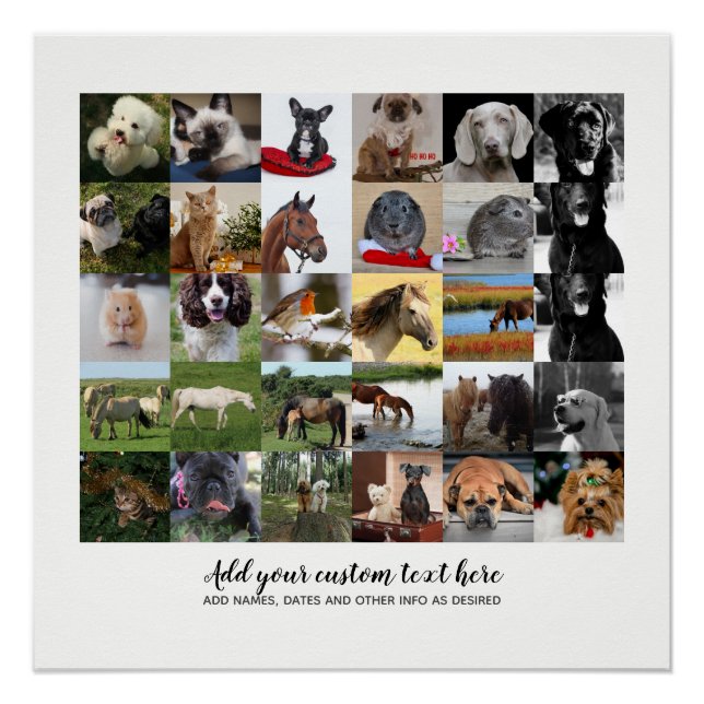 Lowest Prices! 35 x PHOTOS Collage and Custom Text Poster (Front)