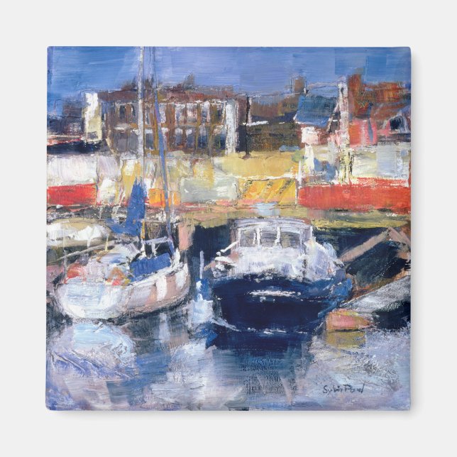 Lowestoft Harbour View Magnet (Front)