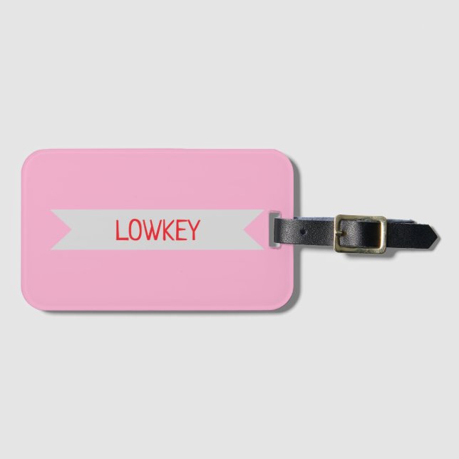 lowkey luggage tag (Front Horizontal)